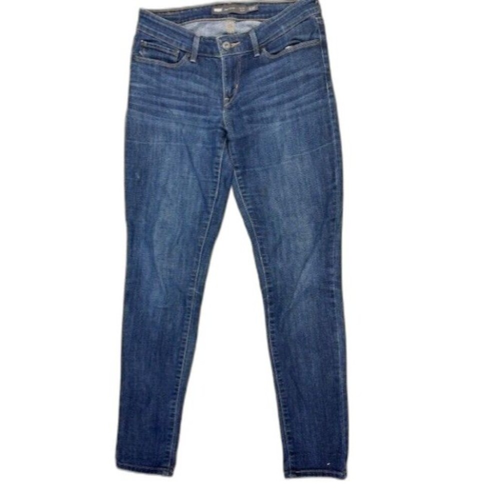 Levi Denim Curve Size 5 27 Womens Jeans Mid Rise Skinny Stretch Med Wash
